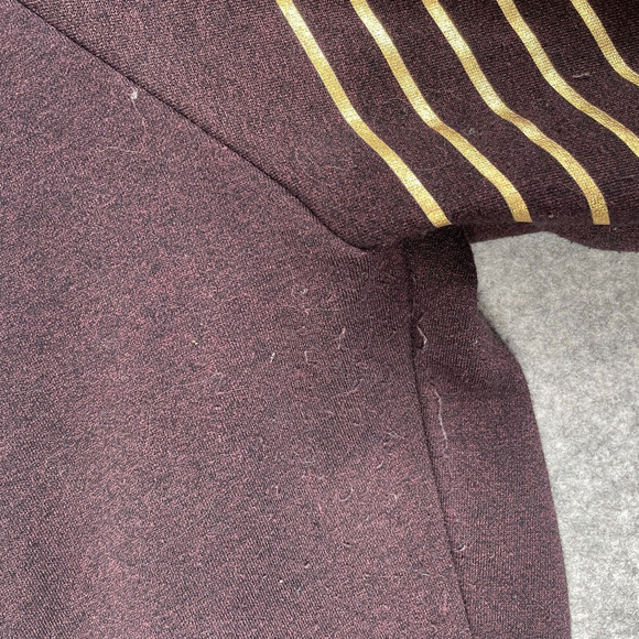 Under Armour Threadborne Hoodie Adult XL Loose Purple Gold Trim Athletic Casual - Picture 6 of 8